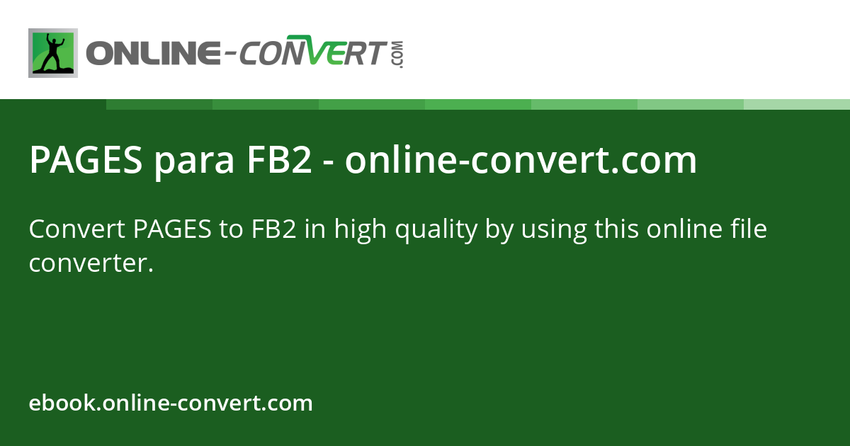 PAGES a FB2 - online-convert.com