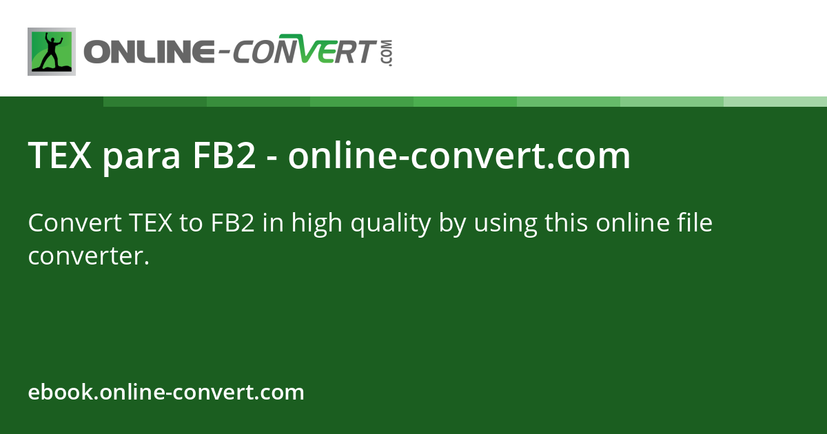 TEX a FB2 - online-convert.com