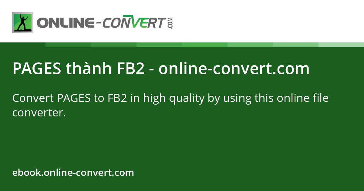 PAGES đến FB2 - online-convert.com